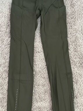 Olive Green Lululemon Athletic Leggings